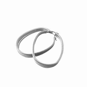 Elegant Silver Hoop Earrings